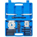 DASBET 14PCS Bearing Separator Puller Set 2" and 3" Splitters Remove Bearings Kit, Heavy Duty 5 Ton Capacity Bearing Separator Wheel Hub Axle Puller Set