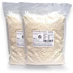 Desiccated Coconut (Medium) - 2kg (2x1kg) | Coconut Fibre | Unsweetened Coconut Flakes | Shredded Dehydrated Coconut Flake | Perfect For Coconut Oil, Coconut Milk, Coconut Water Lovers