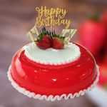 BIGWISHBOX Special Stawberry Cake Eggless 1 Kg | Fresh Cake | Birthday Cake | Anniversary Cake