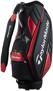 Taylormade 24SS UN033 Austec Caddy Bag, Black/Red, Men's Caddy Bag