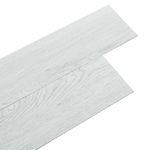 INMOZATA 36Pcs Self-Adhesive PVC Flooring Planks Floorboard Planks Waterproof Floor Stickers for Kitchen Bathroom Home Floor Tile (Light Grey)