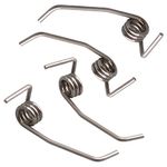 Walmine Silver Metal DA61-08314A Refrigerator Divider Door Spring Replacement for Samsung, Replace DA81-01345B Pack of 4