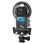 HUAYUWA 30M Dive Case with Silicon Lens Cap for Insta360 X3 Action Camera Waterproof Case with Bracket Accessories 98FT Underwater Photography Housing for Insta 360 One X3 Diving Case