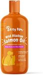 Zesty Paws Wild Alaskan Salmon Oil for Dogs & Cats - Liquid Fish Oil with Omega 3 Fatty Acids EPA and DHA for Pets - for Normal Skin Moisture, Sensitive Skin & Coat Health - 16oz