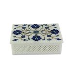 NOVICA Kaleidoscope Dreams' Marble Inlay Jewelry Box