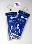 2 Sets of MirorTag Silver - A Novel Way to Protect, Display & Put Away a Handicapped Parking Placard