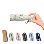 BAODINI Travel Small Mini Sun Umbrella with Case Lightweight with Aluminum Frame Compact Size UV Protection Purse Umbrella for Kids & Women