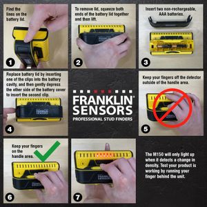 Franklin ProSensor M150 Stud Finder – Precision Wall Scanner