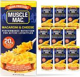 Muscle Mac High Protein Macaroni & Cheese Dinner with Real Cheese, 20g of protein, 6.75 oz (Pack of 10)