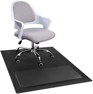 Anti-Fatigue Standing Office Chair Mat for Hardwood Floor with Cushioned Foam Foot Support, 48” x 36” Desk Chair mat, Scratch Resistant and Waterproof Anti-Slip Surface, Soft Ergonomic Cushion