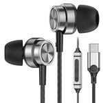 USB C Headphones for Samsung Galaxy S24 S24 Ultra S22 S21 FE A55 A54 A35 A33, USB Type C Earbuds with Microphones, USB C Earphones Wired Compatible with ipad Pro 2022/2021,Pixel 8/7/6 and etc.