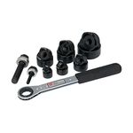 Gardner Bender KOW520 Mechanical Slug-Out Set & Ratchet Wrench, Contractor Punch, Die & Drive Screw Set, ½ - 2 Inch. Conduit Size, Punches 10 AWG Mild Steel & 12 AWG Stainless Steel