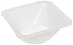 Heathrow Scientific HD1420B Polystyrene Medium Standard Weighing Boat, 85mm Length X 85mm Width X 24mm Depth, White (Pack of 500)