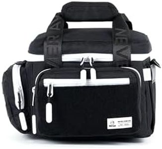 WOLFpak 9L Mini Tactical Lunch Box Cooler Bag - Water-Resistant 1000D Fabric, Insulated, Multiple Pockets, MOLLE & Patch Panel, Ideal for Work, Gym, Hiking (Alpha Black w/White Accents)