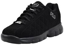 Fila Men's Fulcrum 3 Training Shoe, Black/Black/Metallicallic Silver, 10