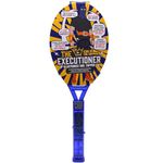 The Executioner Coloured Mosquito, Fly, Wasp, Bug, Insect Swatter/Killer and Bug Zapper Racket Single Layer for Most Efficient Zapping Indoor Outdoor Long Handle (Blue)