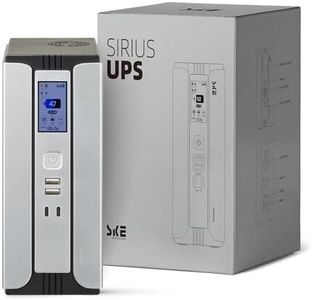 SKE Mini UPS 30000mAh Battery Backup & Surge Protector Uninterruptible Power Supply UPS for Router Modem PoE DC USB Type-C Ports Sirius