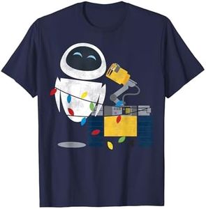 Disney Pixar Wall-E Eve Natale Light Wrap Maglietta