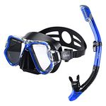 Adult Snorkel Mask Set for Men Womens Youth Dry Top Snorkel Mask Snorkeling Gear with Carrying Bag for Pool Swimming Diving Beach Vacation