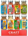Craft Spice Blends Small Batch Grilling Seasoning & Rub Gift Set | All Natural | 8 Pack | Father's Day Gift