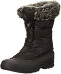 Kamik Momentum3 Woman Winter Boot Snow Waterproof Warm Comfortable -40 Sustainable Insulation Vegan, Black, 9