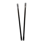 Timyrimy Garden Swing Replacement Bars (2PCS), Bronze Metal Elliptical/Rectangular Rods for Hanging Swing Seat to Frame (85cm/33.5inch)., DG02-85Br