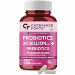 Carbamide Forte Probiotics Supplement 30 Billion for Women & Men - 100 Veg Capsules