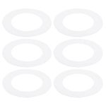 PATIKIL Goof Rings for 4" Inch Recessed Can Lighting Down Light, 6 Pcs Metal Goof Trim Rings Cover, Outer Diameter 6.7-inch, Inner Diameter 4.25-inch, Matte Finish White，Flush Mount