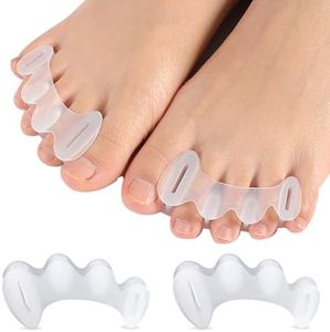 KIYOKI Toe Spacers, Bunion Corrector for Women/Men, Foot Alignment Toe Separators - Dividers to Correct Bunions, Hammertoes, Hallux Valgus, Relief Restore Feet