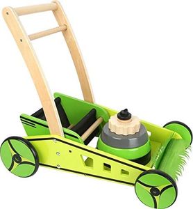 Small foot 11292 Tondeuse à gazon en bois, Jeu de rôle actif Jouets, Multicolore - Version Allemande