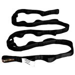 Rock-N-Rescue Daisy Chain - 37 Inches Long, 10 Pockets, 15.5 kN, Nylon Multi-Loop Sling, Made in USA, Rock Climbing, Firefighter, and Rescue Gear, Black