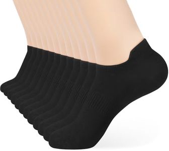 ATBITER Ankle Socks Womens and Men Thin Athletic Running Low Cut No Show Socks With Heel Tab 6-10 Pairs