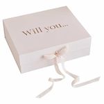 Ginger Ray Will You Be My Bridesmaid Gift Box for Hen Party, Bridal Shower, Rose Gold Foil