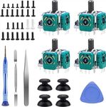 Analog 3D Joysticks Kit for PS5 Controller, DUXICEPIN Joysticks Part Replacement Thumbsticks with Repair Screwdriver Kit for PlayStation 5 DualSense Non-Drift Controller