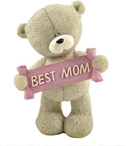 ENNAS Best Mom Bear Figurine – Cute Resin Gift for Mom from Daughter or Son, Mini Desk Statue for Birthday, Thank You, New Mother or Everyday Appreciation Decor