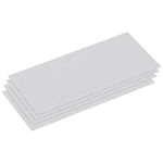 uxcell 6061 Aluminum Sheet, 100mm x 50mm Rectangle Aluminum Plate 0.5mm Thick Flat Metal Stock with Protective Film, 4Pcs