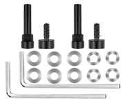 SOULWIT Metal Swivel Pins Replacement Parts Kit for Bose QuietComfort 35/QC35/QC35 II/QC45/QuietComfort SE (QC SE)/New Quiet Comfort Wireless Headphones, Hinge Screws Accessories and Gasket (Black)