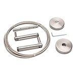 IKEA Dignitet Curtain Wire + Fixtures Complete Set 500 cm Stainless Steel