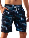 APTRO Men's Swim Trunks Swimming Shorts Board Shorts Quick Dry Beach Shorts Big and Tall Swim Shorts #1526 Blue M