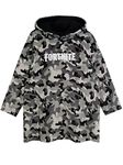 Fortnite Boys Lounge Hoodie Gaming Oversized Fleece with Hood Grey One Size (fnlh2253CA)