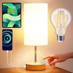 Bedside Table Lamp,Touch Control Ta