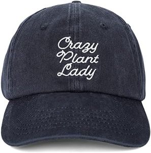 Crazy Plant Lady Hat - Garden Hat - Gift for Woman Gardener - Gift for Succulent Plant Lovers Blue