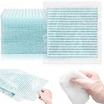 Timgle 100 Pcs 8 x 8 Inch Disposable Rinse Free Bathing Wipes Single Use Shower Wipes Body Wipes for Body Cleaning Travel Camping Daily Life Adults