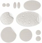 aZengear Repair Patches for Down Jackets, Puffer Coats, Waterproof, Self-Adhesive, Pre-Cut, Tear-Cold-Heat-Resistant Nylon Polyester Fabric, Fix Air Mattress, Inflatables, Tents (11 Pcs, Stone White)