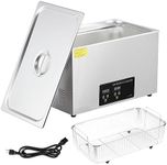 Ultrasonic Cleaner, 600W 30L Ultrasonic Jewelry Cleaner Machine with Digital Timer Heater and 304 Stainless Steel for Industrial Parts Dentures Glass Carburetor Circuit Board