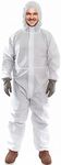 AMZ Medical Supply Disposable Coveralls with Hood, X-Large. Pack of 25 White Microporous Lab Coveralls Disposable. 60 GSM Painters Suit Disposable with Zipper Cover. Painters Suit Disposable