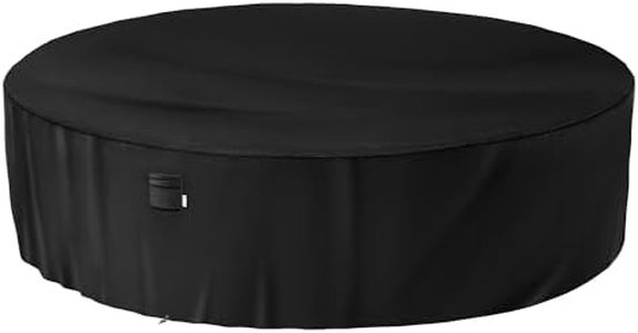 iBirdie Round Patio Furniture Cover 132 x 34 inch, 11 ft, Outdoor Waterproof and Weatherproof for Garden Table and Chairs, Heavy Duty 600D, fit 132, 130, 128, 126 Diameter