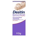 Desitin Diaper Rash Cream for Baby, Zinc Oxide Cream, Maximum Strength, 113g