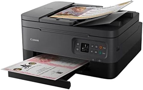 Canon PIXMA TS7450a Multifunktionsdrucker (Scanner, Kopierer, Fotodrucker, 3,7 cm OLED, 4.800 x 1.200 DPI, USB, WLAN, Print App, Duplexdruck, 2 Papierzuführungen), Schwarz, Normal