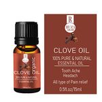 Ruza Clove Essential Oil 100% Natural & Pure for Teeth,Skin and Hair-15ML